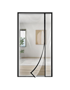 Cortina de Puerta Aislante Skloopearg 91.4x208.3 cm Transparente