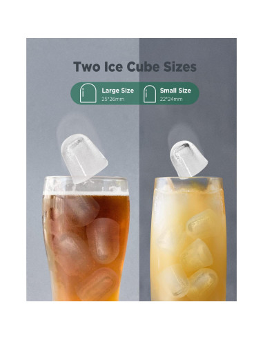 Máquina de Hielo Silonn SLIM09B 11,79 kg 9 Cubos en 6 Min