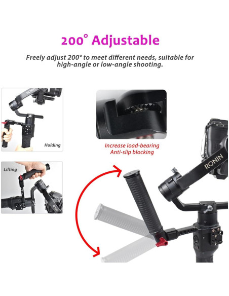 Mango de Gimbal Akeipho para DJI Ronin S/SC/RSC2 - Ajustable Mango de Gimbal Akeipho para DJI Ronin S/SC/RSC2 - Ajustable