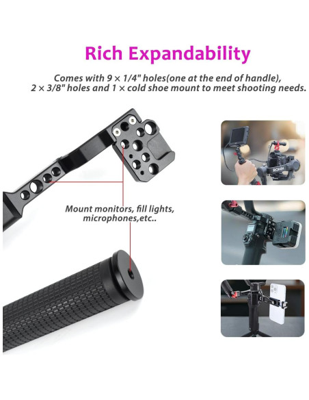 Mango de Gimbal Akeipho para DJI Ronin S/SC/RSC2 - Ajustable Mango de Gimbal Akeipho para DJI Ronin S/SC/RSC2 - Ajustable
