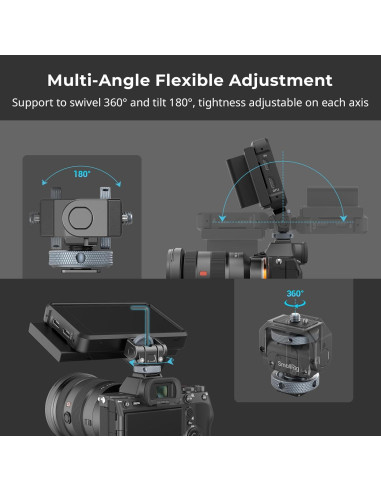 Soporte de Monitor SmallRig 3809 con Zapata Fría 360