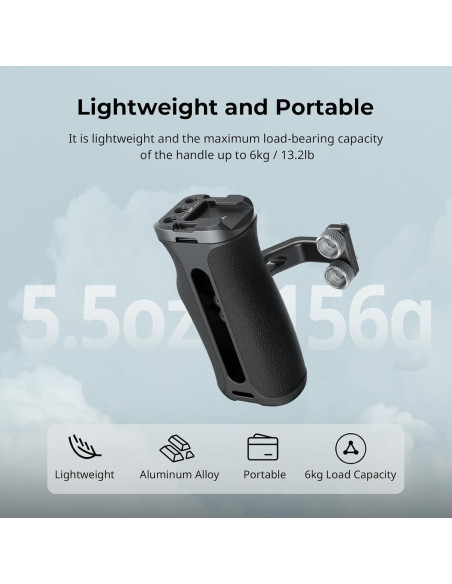 Mango Lateral Mini SmallRig 4756 Ajustable 155g con Tornillos Mango Lateral Mini SmallRig 4756 Ajustable 155g con Tornillos