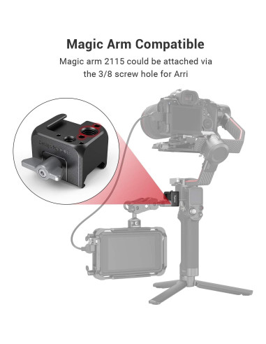 Soporte de Accesorios NATO SmallRig 3025 para DJI RS 4 Mini/RS 2/RSC 2
