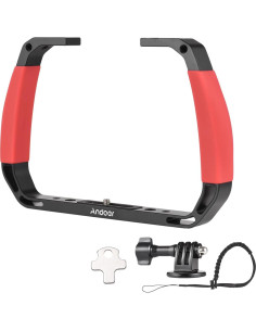 Kit de Montaje Andoer para Cámara Deportiva - Aluminio Rojo 2