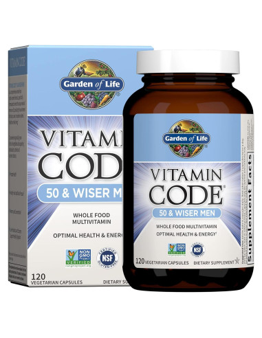 Suplemento Multivitamínico Garden of Life 50+ Hombres 120 Cápsulas