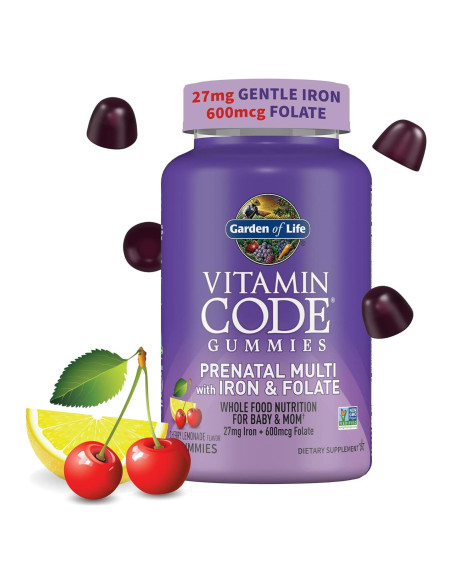 Gummy Prenatales Garden of Life con Hierro y Folato 90 Unidades Gummy Prenatales Garden of Life con Hierro y Folato 90 Unidades