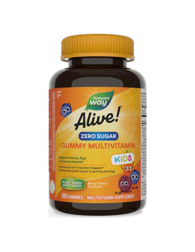 Gomitas Multivitamínicas Sin Azúcar Nature's Way Alive! 208g