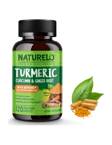 Suplemento Articular NATURELO Cúrcuma 120 Cápsulas Veganas