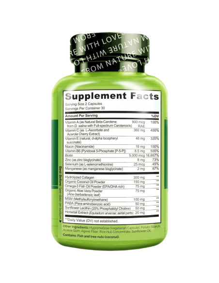 NATURELO Multivitamina para Cabello, Piel y Uñas - 60 Cápsulas NATURELO Multivitamina para Cabello, Piel y Uñas - 60 Cápsulas