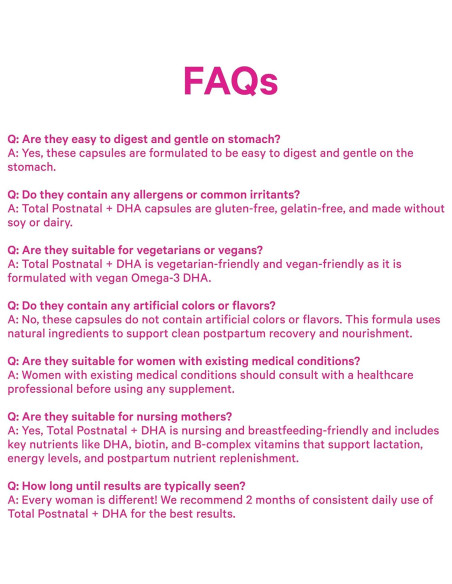 Vitaminas Postnatales Pink Stork 60 Cápsulas con DHA Vegano Vitaminas Postnatales Pink Stork 60 Cápsulas con DHA Vegano