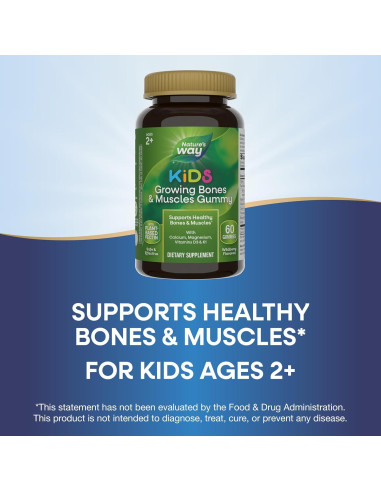 Gomitas Nature's Way para Huesos y Músculos Niños 60 Unidades