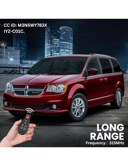 Control Remoto de Entrada Sin Llave Chrysler Dodge 2008-2018 Control Remoto de Entrada Sin Llave Chrysler Dodge 2008-2018