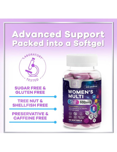 Multivitamina para Mujeres Hello Lovely 120 Gelatinas Blandas