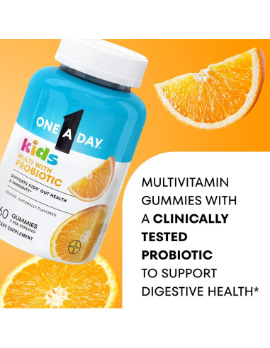 One A Day Gominolas Multivitamínicas Probioticas Niños 60 Unidades