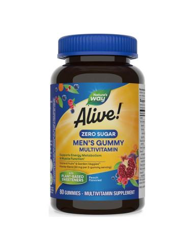 Gomitas Multivitamínicas para Hombres Alive! Sin Azúcar
