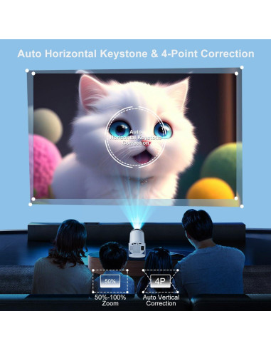 Proyector ZDSSY HY300W Smart 4K 1080P Wifi Bluetooth