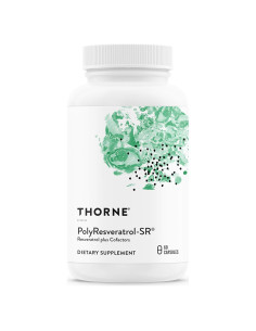 Suplemento PolyResveratrol-SR Thorne - 60 Cápsulas Antioxidantes