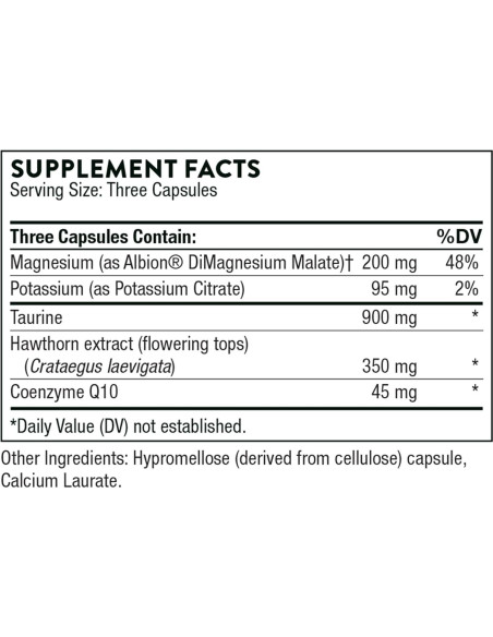Suplemento Cardiaco Thorne con CoQ10 y Taurina - 90 Cápsulas Suplemento Cardiaco Thorne con CoQ10 y Taurina - 90 Cápsulas