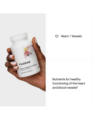 Suplemento Cardiaco Thorne con CoQ10 y Taurina - 90 Cápsulas