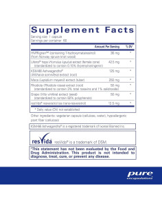 Suplemento Menopausia Pure Encapsulations MenoVive 60 Cápsulas 2