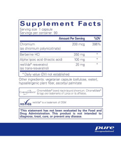 Suplemento Metabólico Pure Encapsulations 90 Cápsulas 2