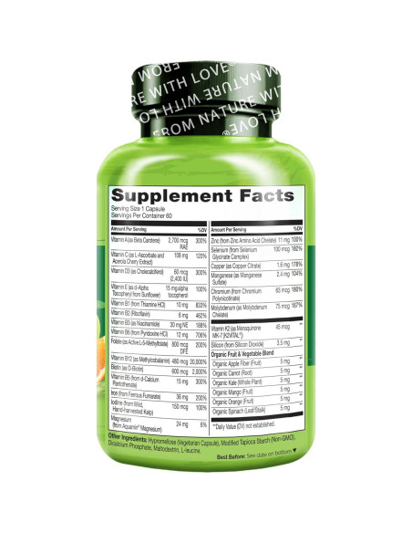 Multivitamina Bariátrica NATURELO - 60 Cápsulas Vegetales Multivitamina Bariátrica NATURELO - 60 Cápsulas Vegetales