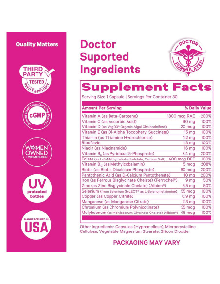 Multivitamina Total para Mujeres Pink Stork - 30 Cápsulas Multivitamina Total para Mujeres Pink Stork - 30 Cápsulas