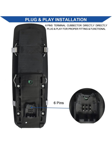 Interruptor Ventana Eléctrica Obaee AYG-00165 Compatible Ram