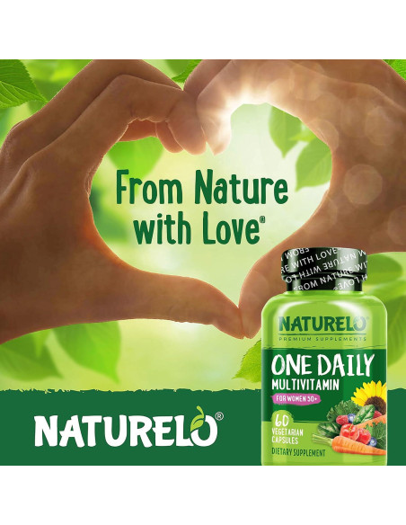 Multivitamina Diaria NATURELO para Mujeres 50+ Sin Hierro 60 Cápsulas Multivitamina Diaria NATURELO para Mujeres 50+ Sin Hierro 60 Cápsulas