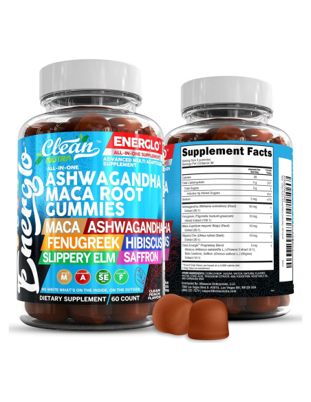 Gomitas de Ashwagandha y Maca Clean Nutra 45g Sabor Durazno Gomitas de Ashwagandha y Maca Clean Nutra 45g Sabor Durazno