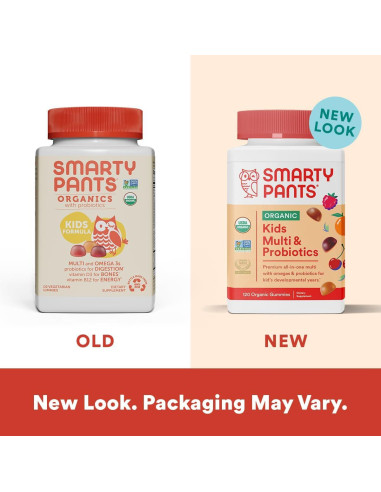 SmartyPants Multivitaminas Orgánicas para Hombres y Niños - 120 Gominolas