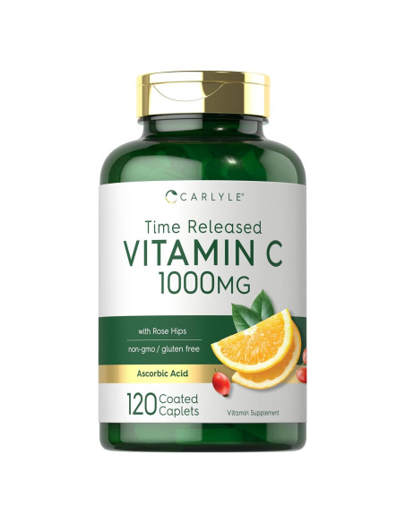 Carlyle Vitamina C 1000mg 120 Tabletas Vegetariano con Rosa Mosqueta Carlyle Vitamina C 1000mg 120 Tabletas Vegetariano con Rosa Mosqueta