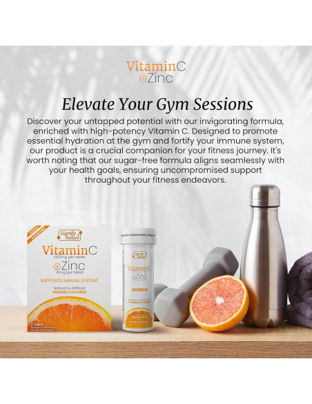 Tabletas Efervescentes Vitamina C 1000mg + Zinc Signify Nature - 20 Unidades Tabletas Efervescentes Vitamina C 1000mg + Zinc Signify Nature - 20 Unidades