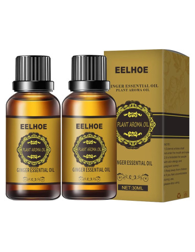 Aceite Esencial de Jengibre Ginaday para Drenaje Abdominal 2 Pcs