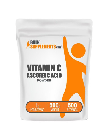 Polvo de Ácido Ascórbico BulkSupplements 500g - Vitamina C