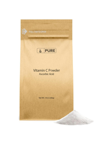 Polvo de Vitamina C Pura 2268g - Ingredientes Orgánicos Puros