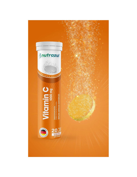Nutrazul Vitamina C 1000mg Tabletas Efervescentes Naranja 20 Unidades Nutrazul Vitamina C 1000mg Tabletas Efervescentes Naranja 20 Unidades