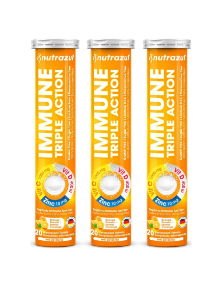 Tabletas Efervescentes Nutrazul Inmunidad 1000 mg Naranja 20's Tabletas Efervescentes Nutrazul Inmunidad 1000 mg Naranja 20's