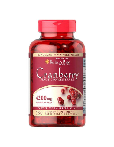 Suplemento de Arándano Puritan's Pride 250 Cápsulas 4200 mg