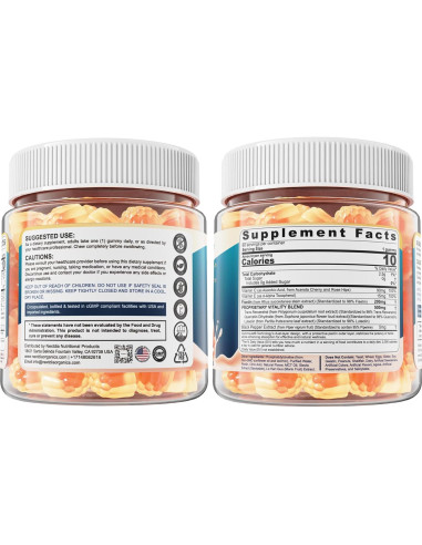 Gominolas Líquidas Liposomales Fisetina 200mg y Resveratrol 500mg - 60 Unidades