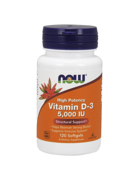 Vitamina D3 5000 IU NOW Foods 360 Cápsulas 0.91 kg Vitamina D3 5000 IU NOW Foods 360 Cápsulas 0.91 kg