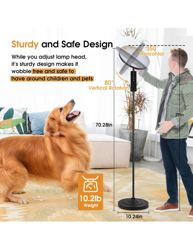 Lámpara de Pie Hanaking 36W LED Control Remoto Ajustable