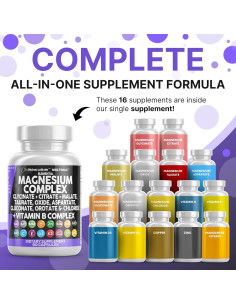 Complejo de Magnesio Clean Nutraceuticals 500mg 90 Cápsulas 2