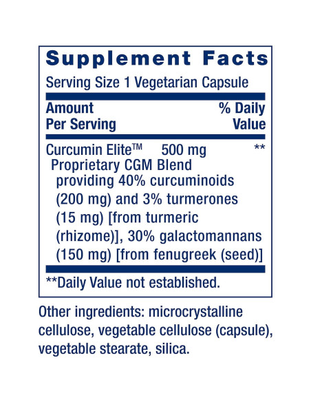 Extracto de Cúrcuma Curcumin Elite Life Extension 60 Cápsulas Extracto de Cúrcuma Curcumin Elite Life Extension 60 Cápsulas