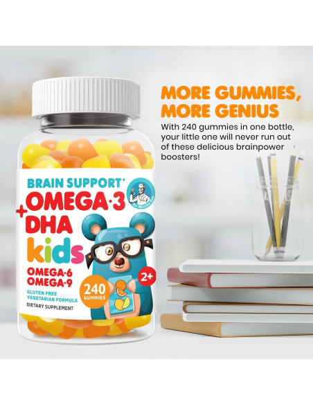 Gominolas Veganas Omega 3 Dr. Moritz 240 Unidades para Niños Gominolas Veganas Omega 3 Dr. Moritz 240 Unidades para Niños