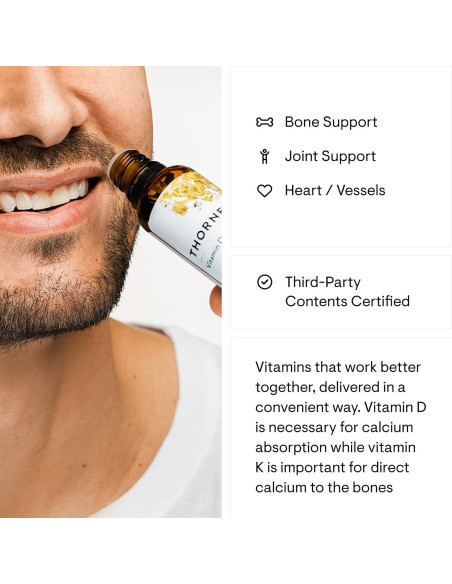 THORNE Vitamina D3 + K2 Líquido 30 ml - Salud Ósea y Muscular THORNE Vitamina D3 + K2 Líquido 30 ml - Salud Ósea y Muscular