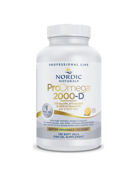 Nordic Naturals ProOmega 2000-D 120 Geles Blandos Limón 2150 mg Omega-3 Nordic Naturals ProOmega 2000-D 120 Geles Blandos Limón 2150 mg Omega-3