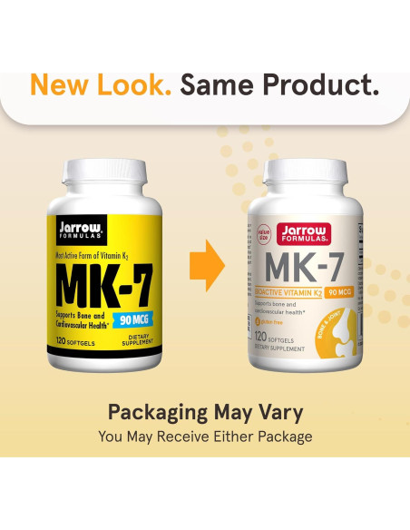 Suplemento de Vitamina K2 MK-7 Jarrow Formulas 90 mcg 120 Cápsulas Suplemento de Vitamina K2 MK-7 Jarrow Formulas 90 mcg 120 Cápsulas