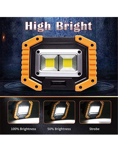Luz de Trabajo LED OTYTY W840 30W 1500LM Recargable