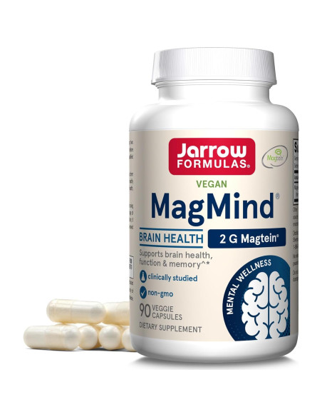 Cápsulas MagMind Jarrow 90 unidades + Vitamina D3 100 geles Cápsulas MagMind Jarrow 90 unidades + Vitamina D3 100 geles